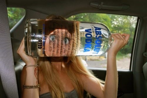 beautiful woman through beer goggles