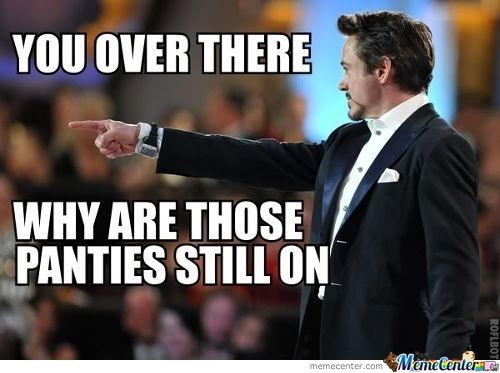 Robert Downey Jr male chauvinist meme