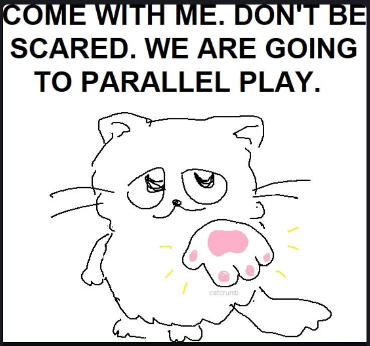 parallel play meme